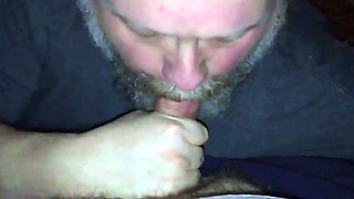 Hairy Guy Sucking My Cock - Amateur Bear Video