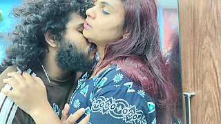 Ass press kiss, neck kiss, pussy rub and kiss in nighty
