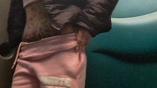 Peeing in a Portaloo at Festival