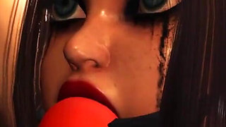 Lesbian fuck in prison! Ball gagged young woman gets fucked hard