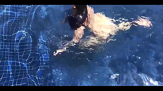 Nake Swimming and Fucking in the Pool