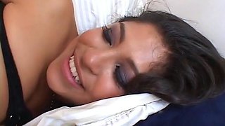 Mexicana blowjob with her big boobs