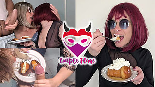 CUM on the Cream Puff! I want more CREAM! Roommates sluts swallow cum