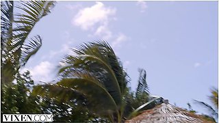 Lifeguard Allie Hooks Up With Guest On Private Beach With Alberto Blanco And Allie Nicole