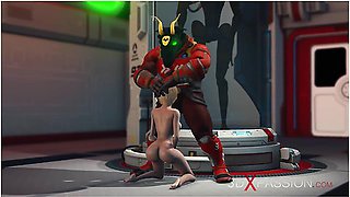 Alien Monster Fucks Hard A Young Blonde In The Sci-fi Lab