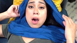 Dania Vegax in Hijab Enjoys Interracial Hookup Threesome