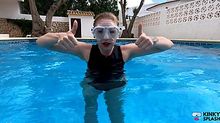 Underwater Wetsuit & Mask Fetish Filling, Bubbles & Breath Control