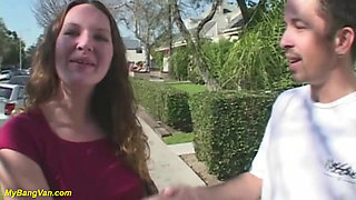 Curvy teen first time bang van fucked