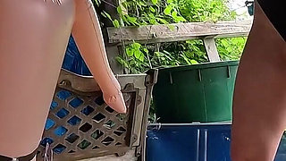 Ballbusting Training by Muscular Woman - Slow Motion