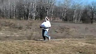 Public amateur blonde with huge boobs paid for toilet sex