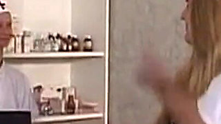 Mature Blonde MILF Spread Wide for Doctor's Toy