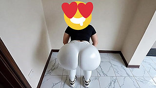 Big-bootied Woman with a Big Butt Shaking It Sexy