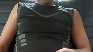 Risky Masturbation in the Parking Lot While My Friends Are Partying