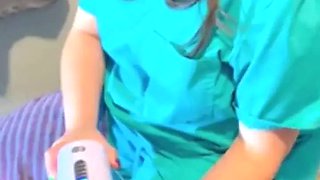 Sperm bank nurse in New York uses a matching to collect my cum