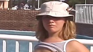 Wild Public Exhibition with Petite Spinner Freak