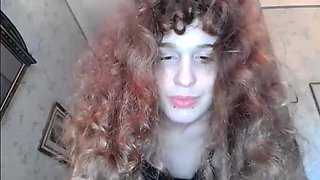 Shemale tranny enjoying solo masturbation