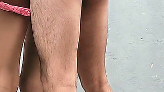 Caught Outdoor Hardcore Sex of Skinny Girl with Her Step Brother
