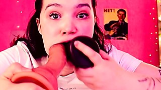 Stacked brunette goes solo toys and masturbation