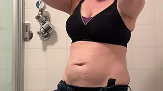 Enjoying Myself in the Bathroom