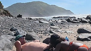 Lost Between Tides and Each Other -horny Ebony MILF Rides Her Lover