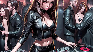 Anime Sexy DJ Synthwave Retrowave Electro AI