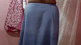 Yellow Saree Dropping Solo Sfw