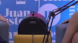 Giant Titted Latina Rosxanagutierrez Penetrated by the Fuck Machine on Juan Bustos Podcast