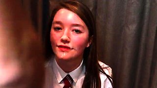 Amateur cfnm teens give blowjobs and tifuck