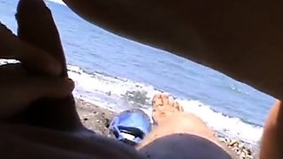 Swedish Girl's Christmas Creampie p en grekisk -strand