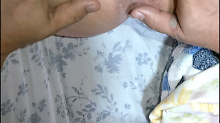POV with Beautiful and Funny Granny with Cumshot in Her Pussy
