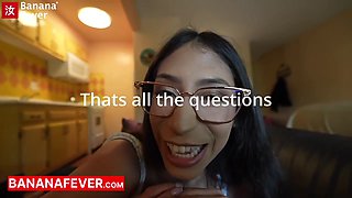 Sona Bella - Fine Mexican Tan Natural Tits & Ass Gets Pounded By Buff Asian Doctor Stud