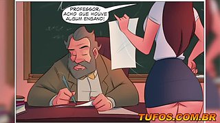 Anime Hentai: Offering His Ass for a Professor's Grade