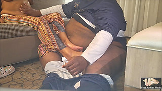 Star's Snowed in House Guest Footjob