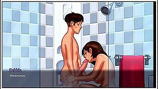 Hentai Anime - Step Mom Smiled Softlythen Looked Away (18+) New Wip Scene Summertime Saga