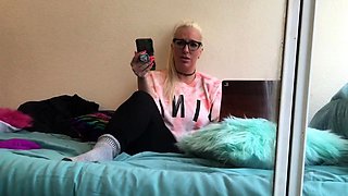 hot amateur blonde close up masturbation HD