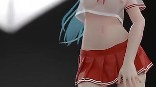[mmd] Chocolate Cream Jk; Sexy College Girl Uniform; Ultra-short Skirt; White Stockings; Red-soled High Heels