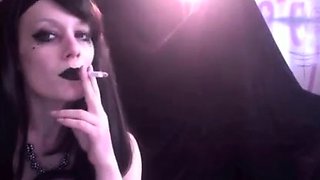 Smoking Goth Slut