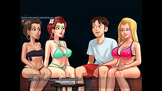 Perverted Students With A Guy - Summertime Saga