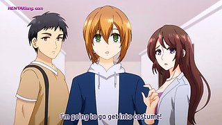 Anime MILF gets on all fours and begs for deep pounding
