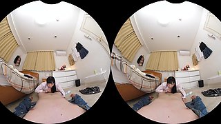 Japanese Beauty Explores Sensual Point Of View Bathroom Desire