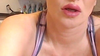 Oiling my pussy and fucking my holes with big toys