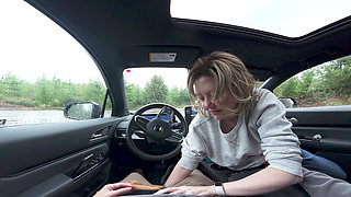 Handjob in the Car While We Wait