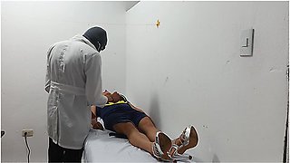 Kinky Doctor Masturbates His Cock In The Office