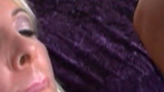 Mature Blonde Rides BBC Till Dripping Wet Climax