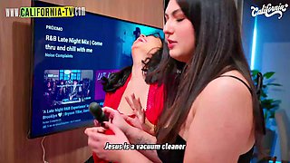 Brazilian Big Butt Lesbian Fucks in Bedroom