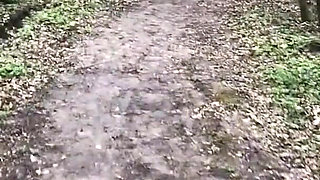 Blonde in Red Hoodie Teases in the Woods, Strips at Home and Gets Golden Shower on Her