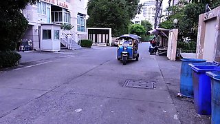 Cute Thai teen with big tits picked up