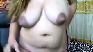 Big Tits, Nipples, Glasses BBW on Webcam