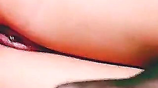 Stepmom Swallows the Dildo with Her Asshole in Double Penetration. Asian Naughty Hottie Anal and Pussy Penetration