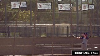 TEENFIDELITY - Kirsten Lee Creampied By Softball Coach